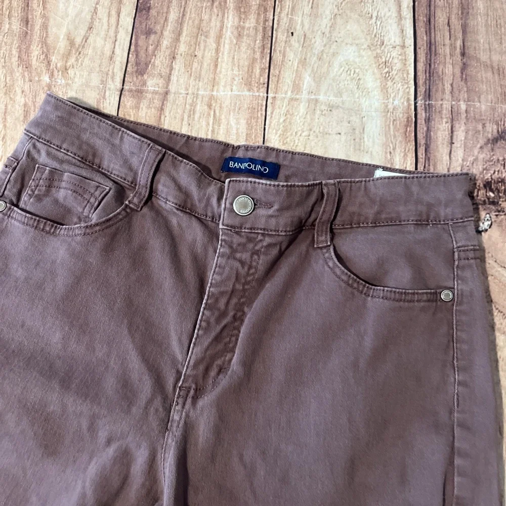 Bandolino Women's Wine Casual Slim Stretch Amy Pants 10